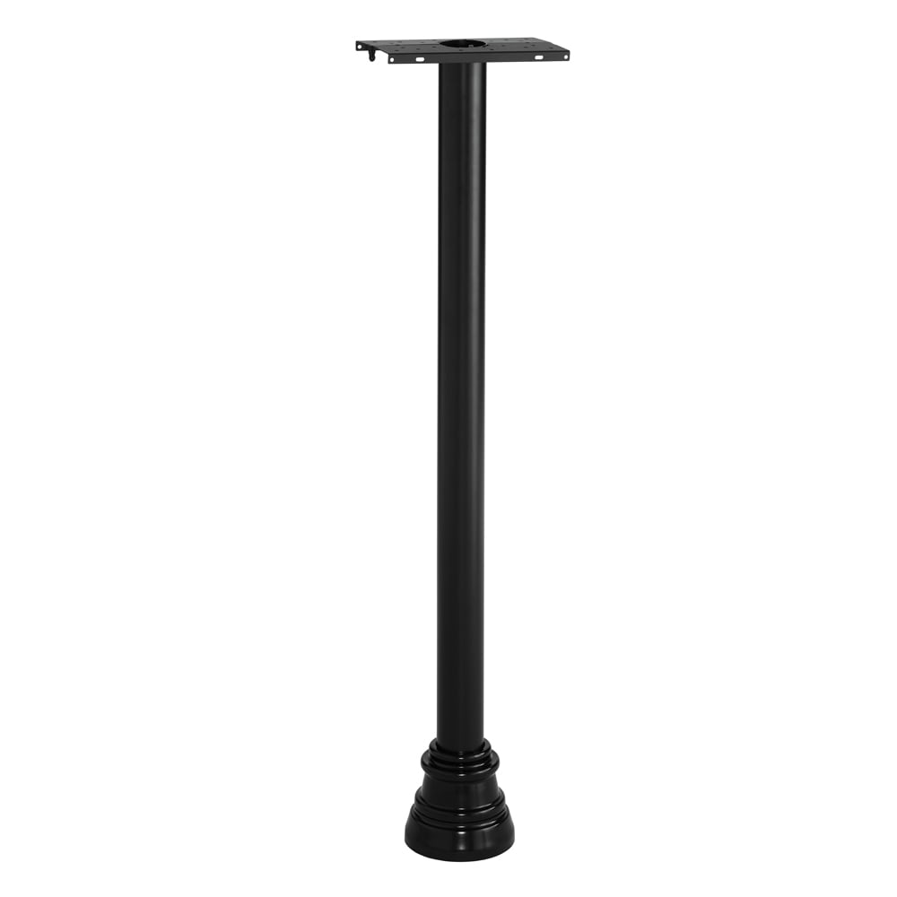 RELIABILT Black Aluminum Mount Mailbox Post