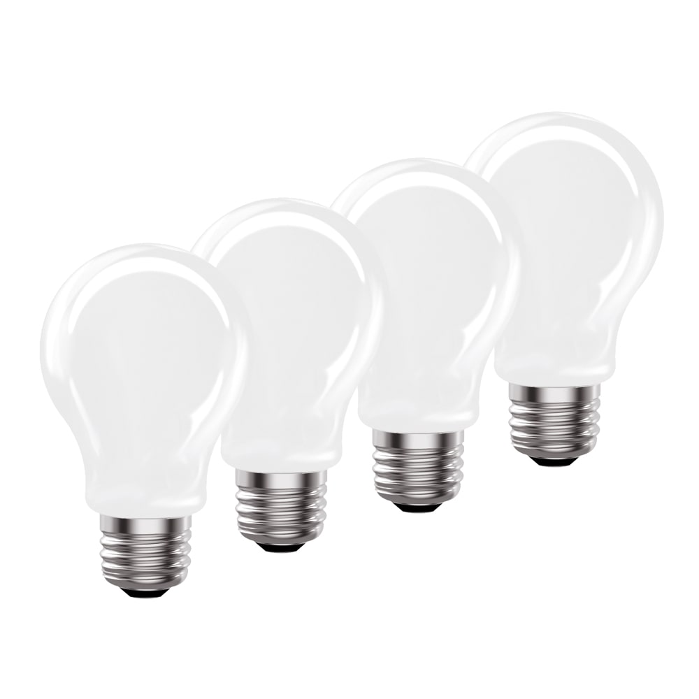 Utilitech 60-Watt EQ A19 Soft White E26 Dimmable LED General Purpose Light Bulb (4-Pack)
