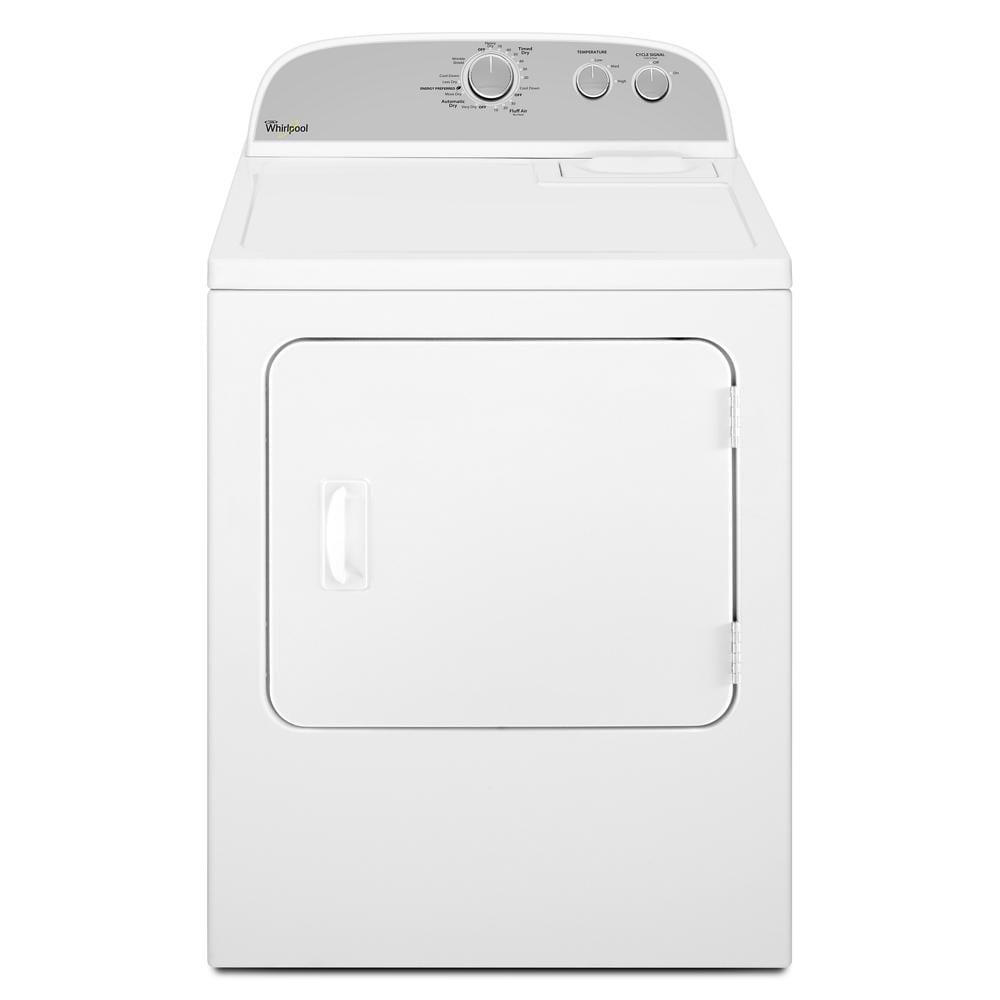 Whirlpool 7-cu ft Vented Gas Dryer (White) (WGD4815EW)