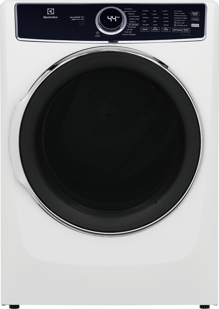 Electrolux 8-cu ft Stackable Steam Cycle Vented Electric Dryer (White) ENERGY STAR (ELFE7637AW)
