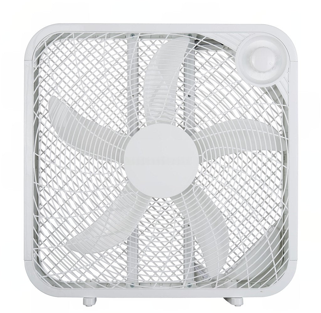 Utilitech 20-in 120-Volt 3-Speed High Velocity Indoor White Box Fan