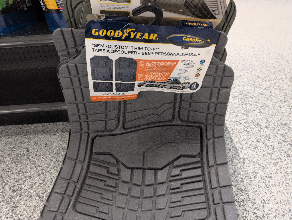 Goodyear Semi-Custom Trim-to-Fit car mats - Tan 4 Piece