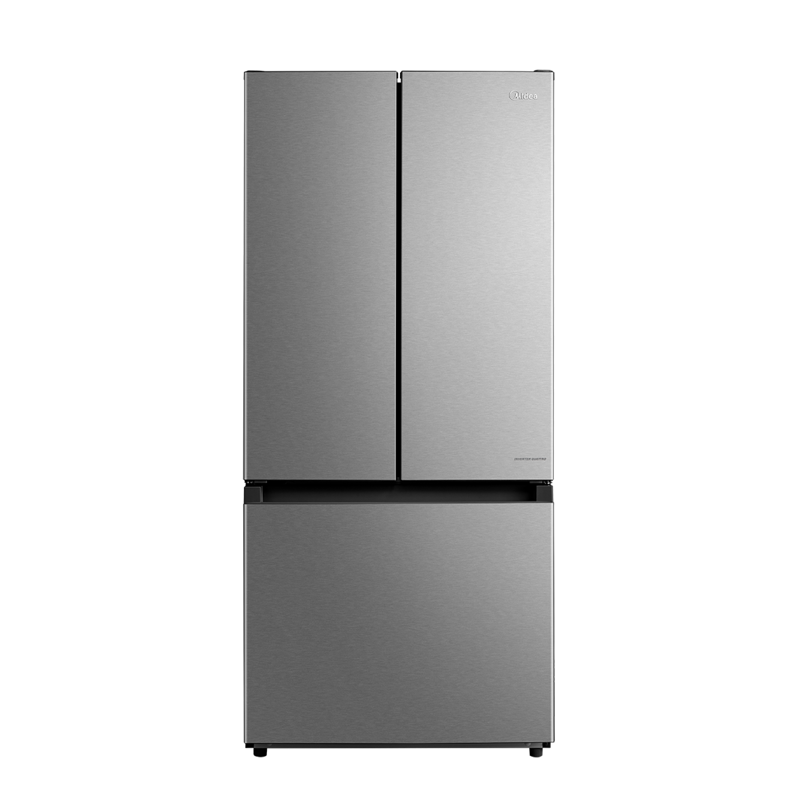 Midea Standard-Depth 18.4-cu ft 3 -Door French Door Refrigerator ( Stainless Steel ) ENERGY STAR Certified (MRF18B4AST)