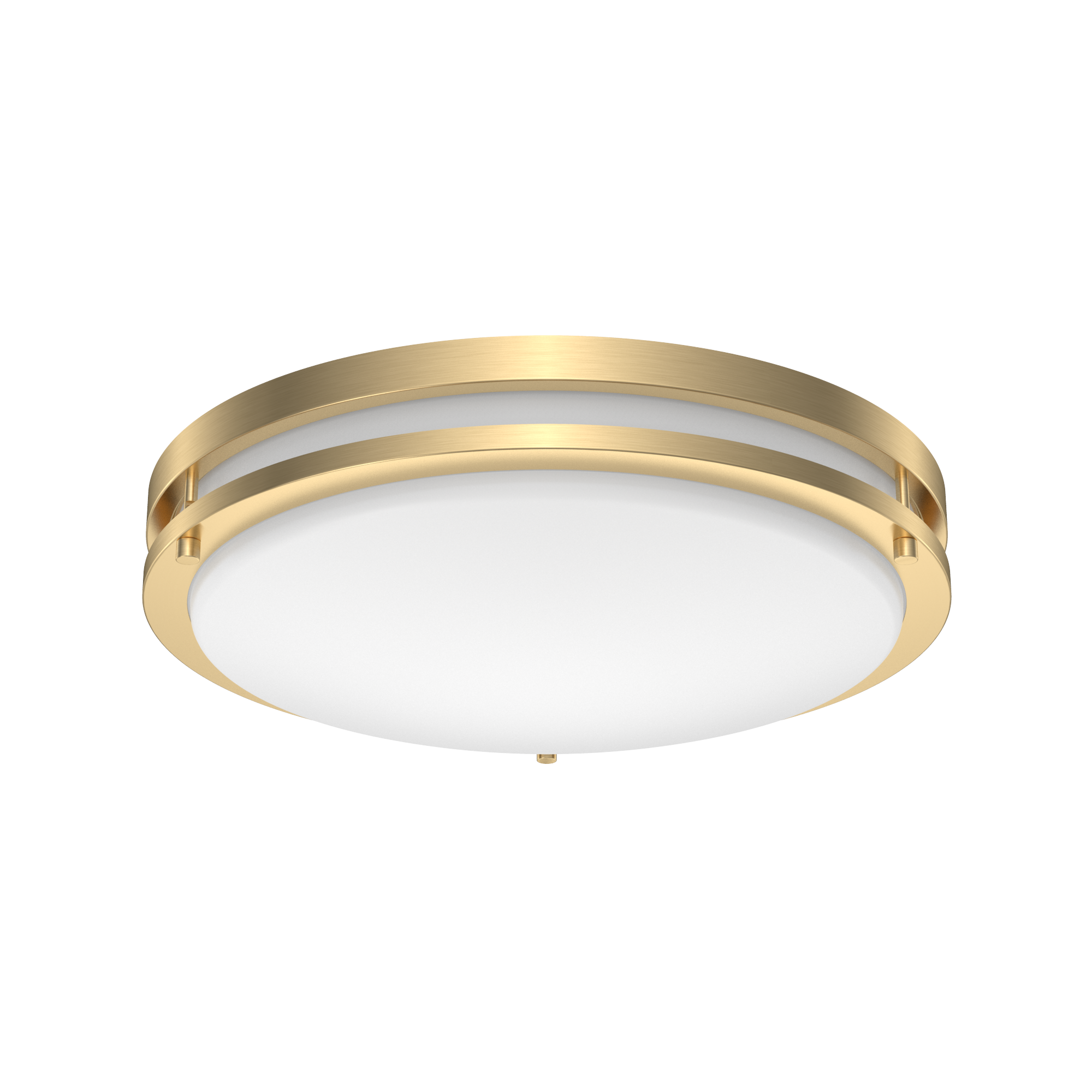 Project Source 1 -Light 14-in Matte Gold Integrated LED Flush Mount Light