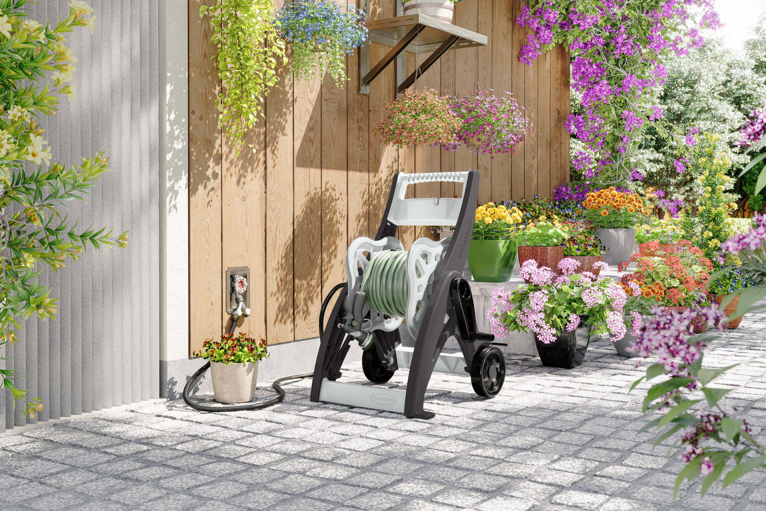 Suncast Hosemobile Plastic 175-ft Cart Hose Reel