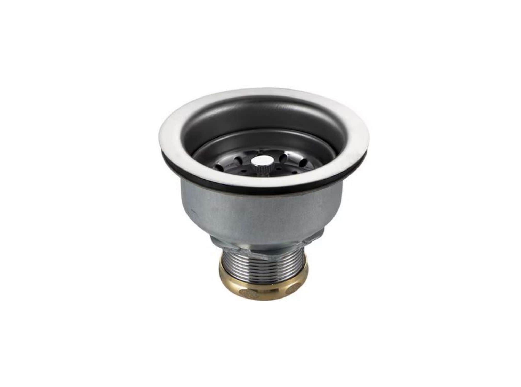 allen + roth 3.5-in Stainless Steel Stainless steel Rust Resistant Strainer Lock Mount Included