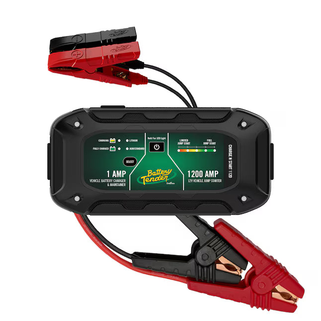 Battery Tender Charge N Start 1200 -Amp 12 -Volt Portable Car Battery Jump Starter Analog