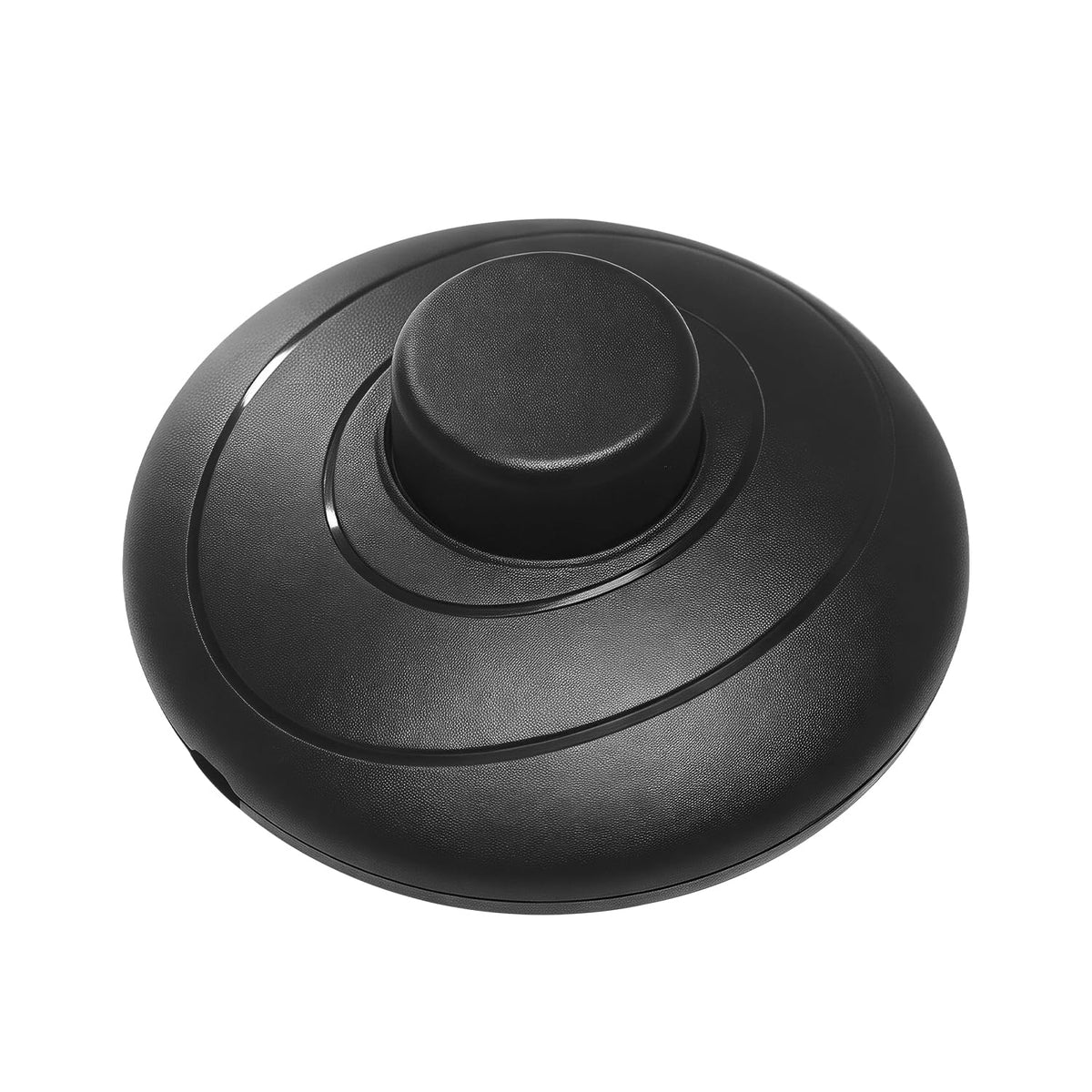 Helunsi 1-Pack Floor Lamp Foot Switch, Round Black Step Switch