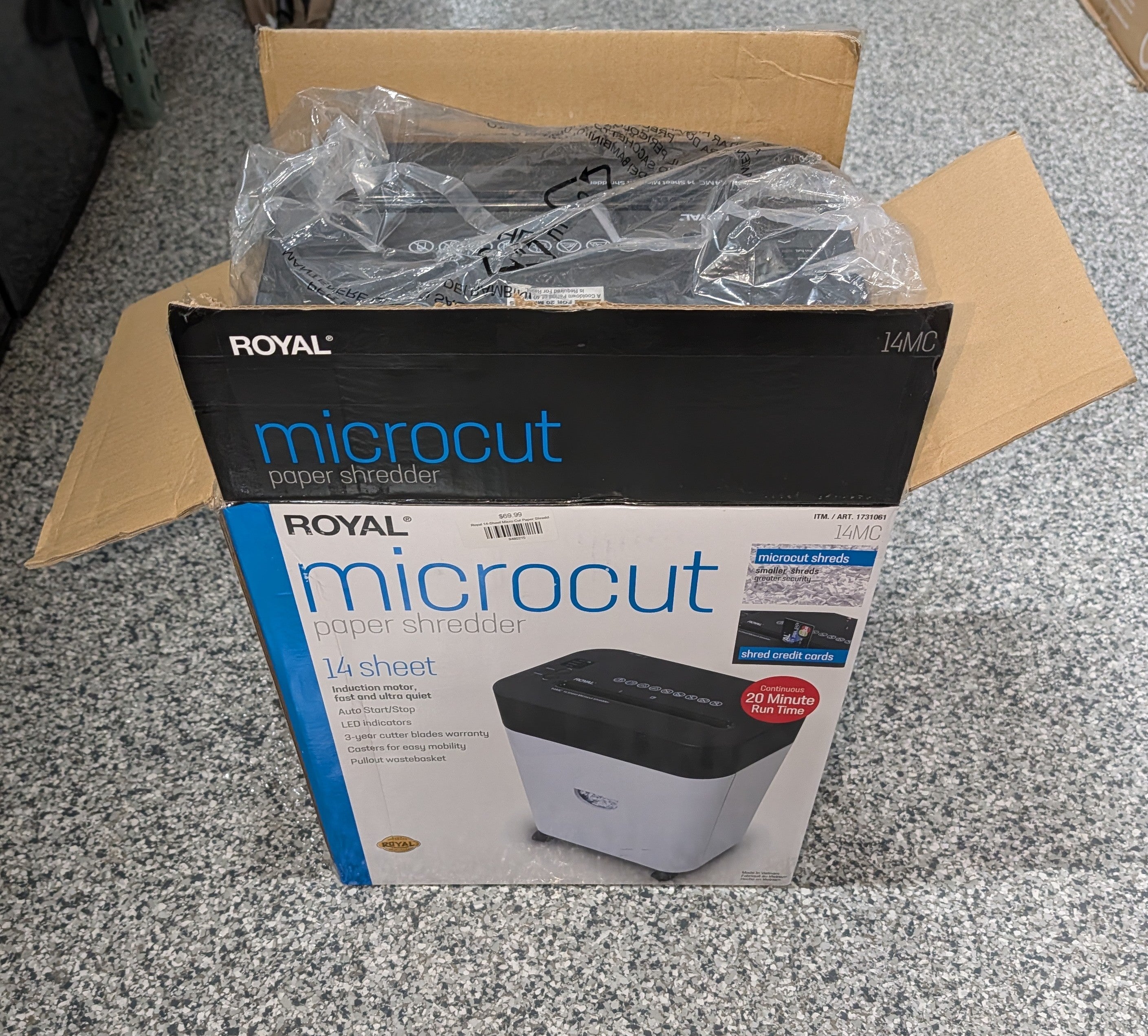 Royal 14-Sheet Micro Cut Paper Shredder