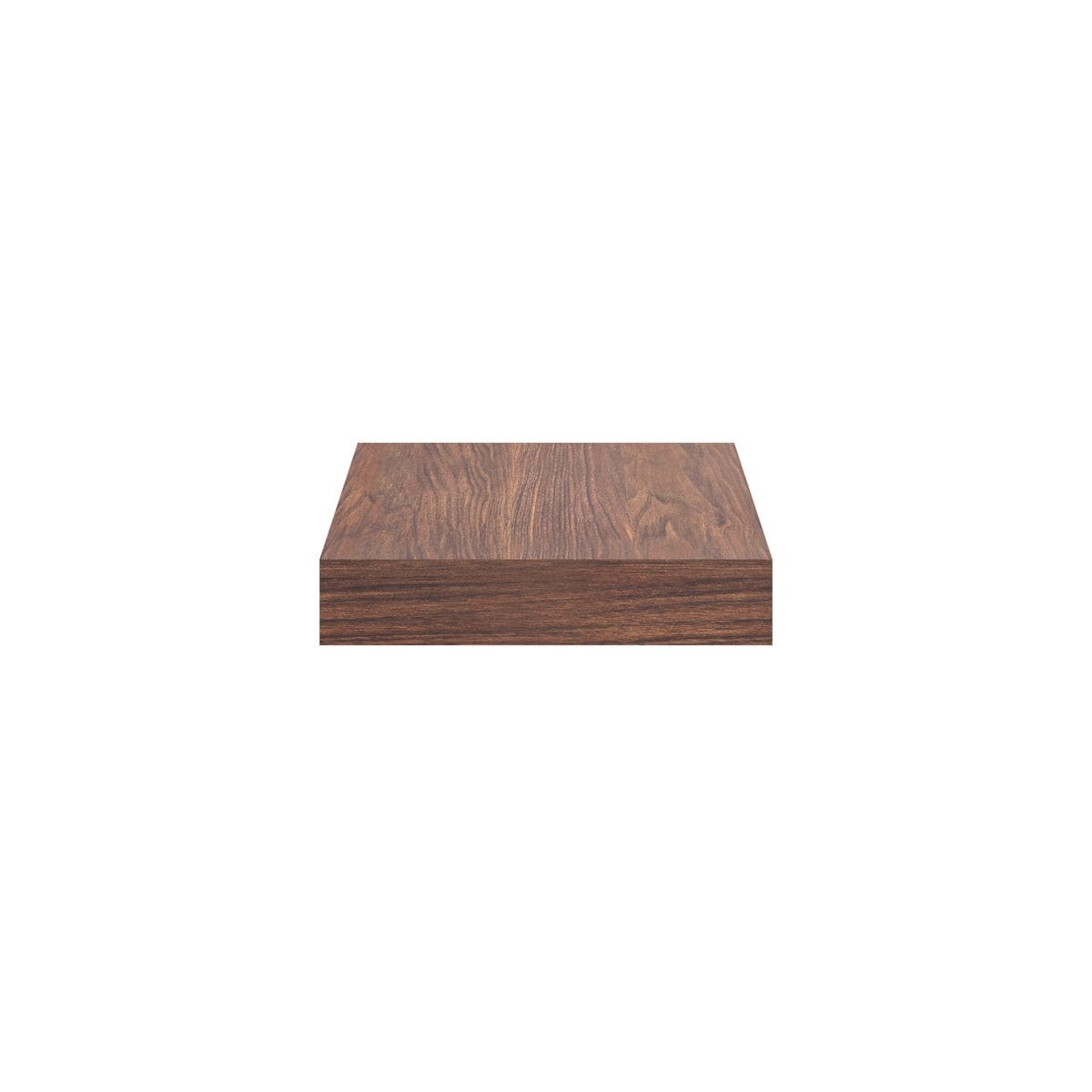 allen + roth 8-in D x 24-in L Dark Oak Particleboard Rectangular Floating shelf