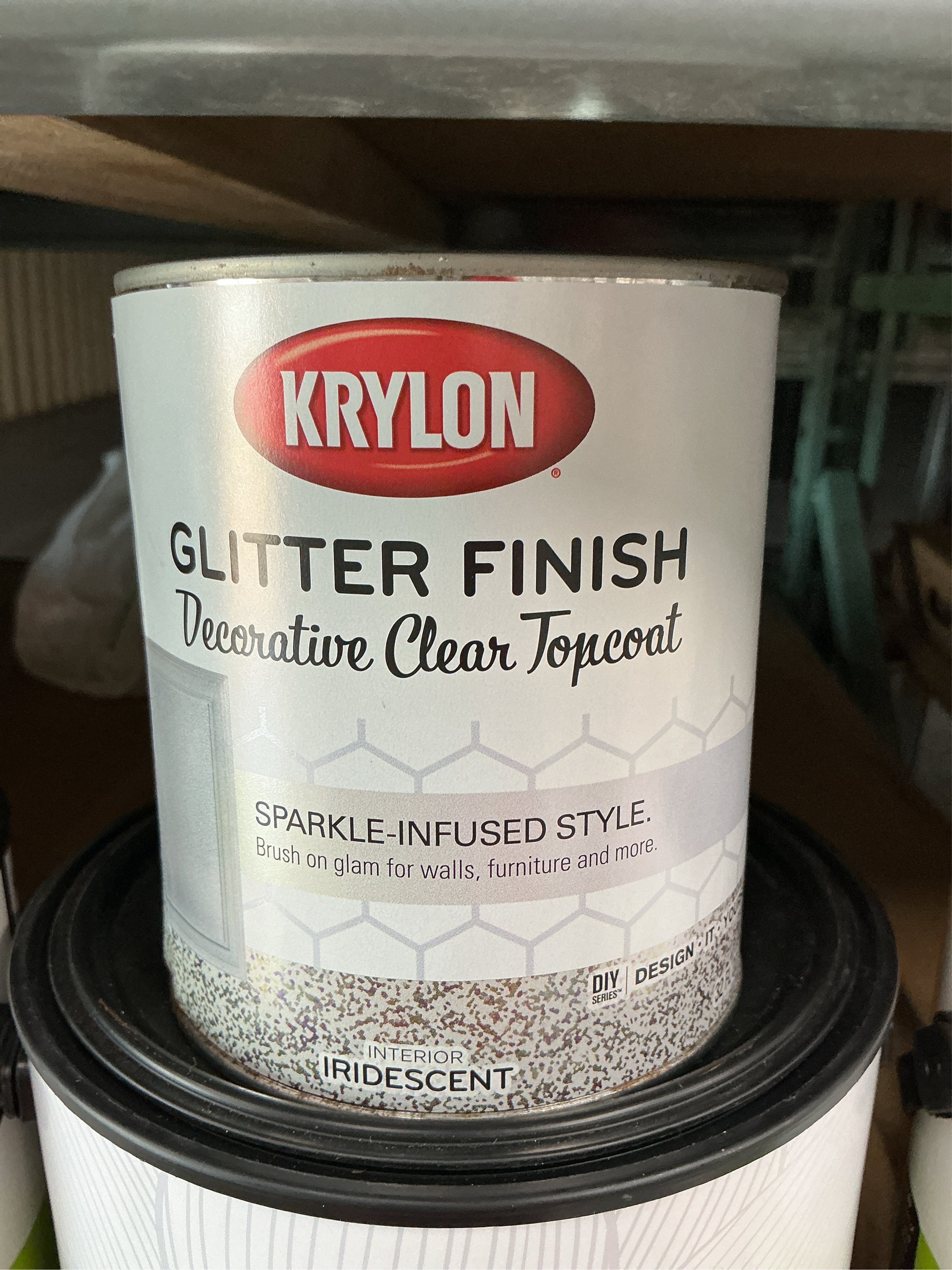 Krylon Paint glitter finish