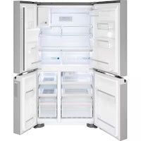 Frigidaire Gallery Counter-Depth 21.5-cu ft 4 -Door French Door Refrigerator with Ice Maker with Water and Ice Dispenser ( Fingerprint Resistant Stainless Steel ) ENERGY STAR Certified (GRQC2255BF)
