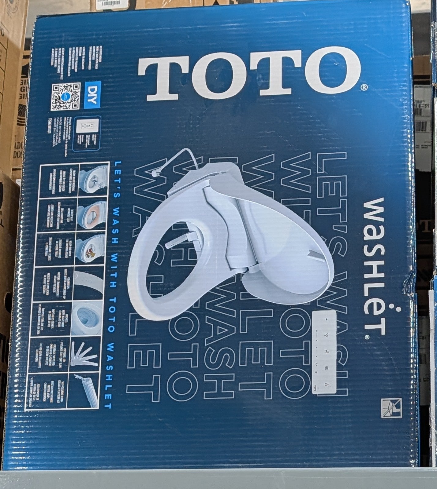 TOTO Washlet Elongated Bidet Seat with SoftClose Lid