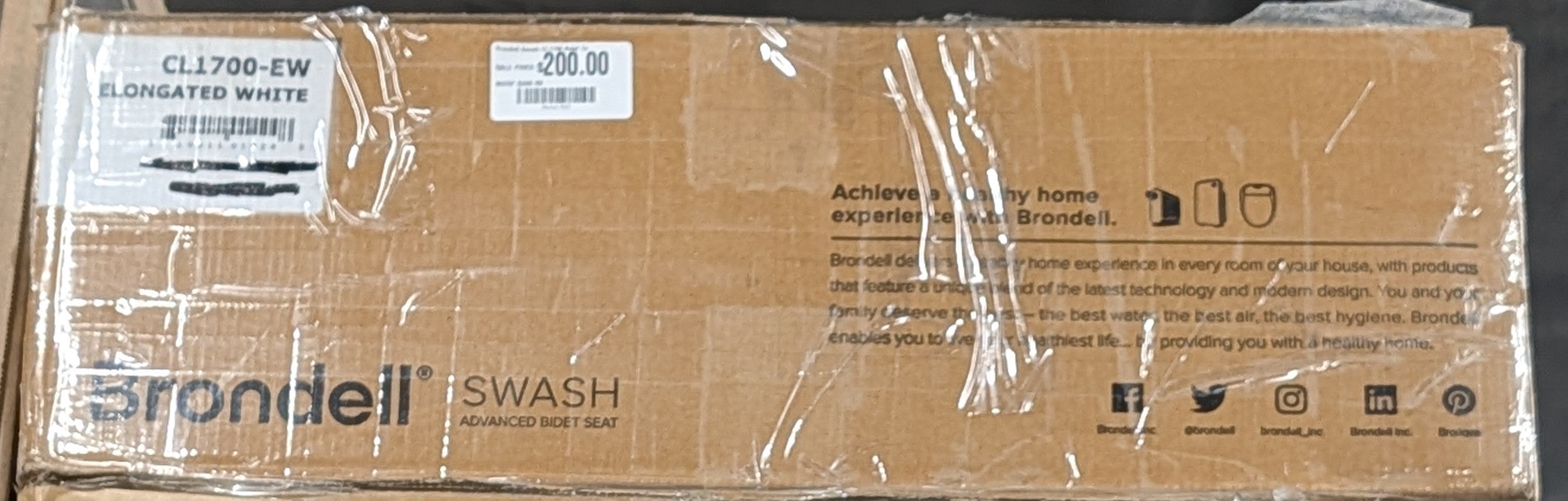 Brondell Swash CL1700 Bidet Toilet Seat