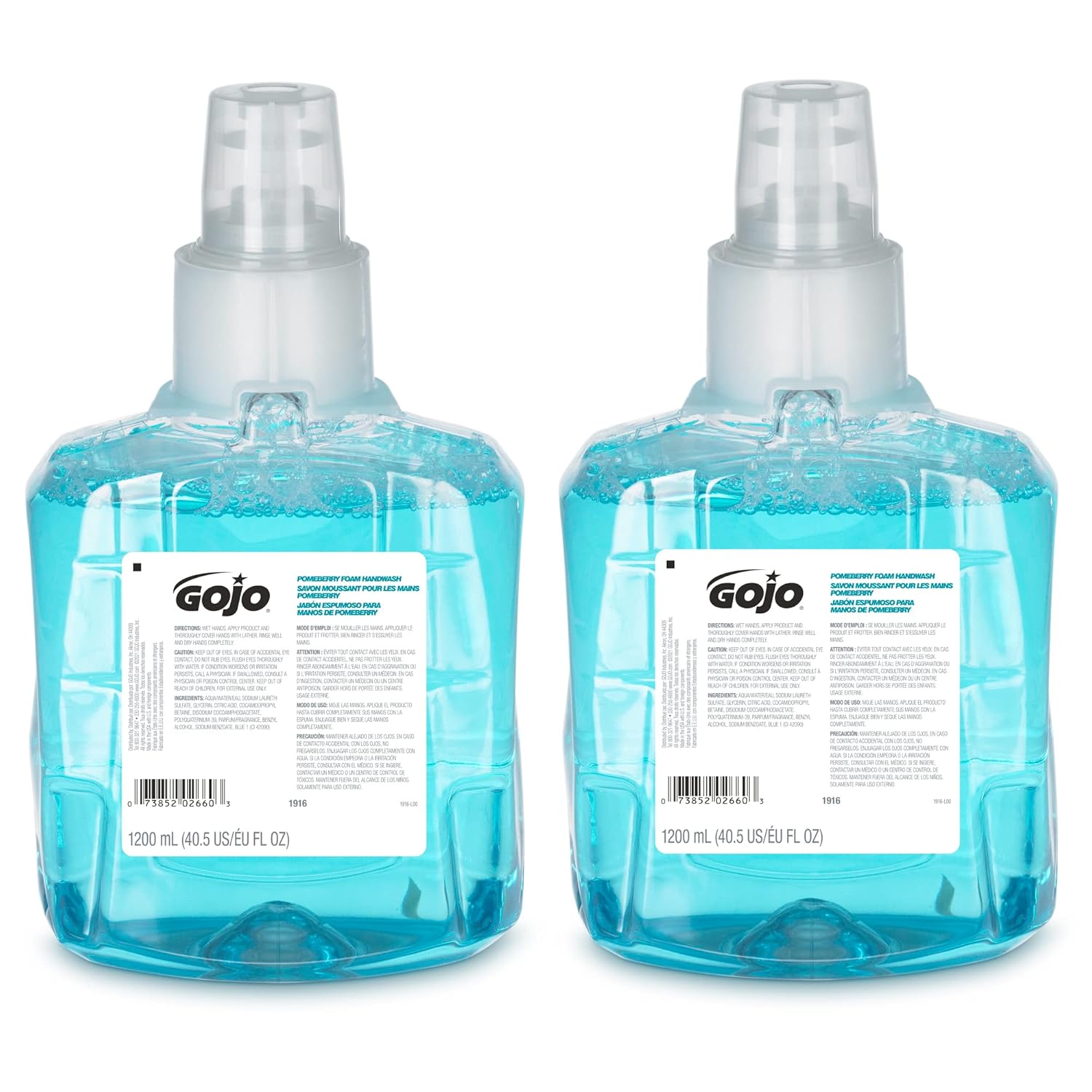 GOJO Pomeberry Foam Handwash, Pomegranate Scent, 1200 mL Hand Soap Refill LTX - 12 Dispenser - Stu's Home Improvement Outlet