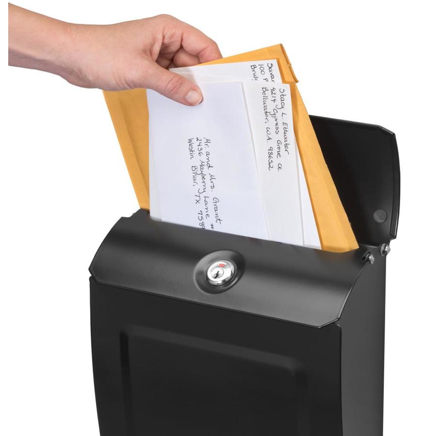 Architectural Mailboxes Metal Black Wall Mount Locking Mailbox