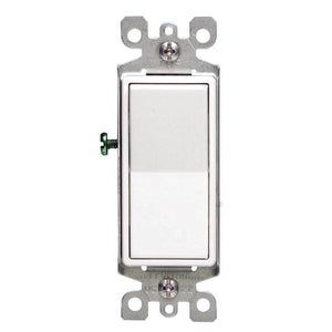 Leviton Decora 15 amps Four Pole 4 - Way / Rocker Switch White 1 pk - Stu's Home Improvement Outlet