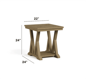 Flexsteel Lattice End Table – Rustic Oak Finish - Stu's Home Improvement Outlet