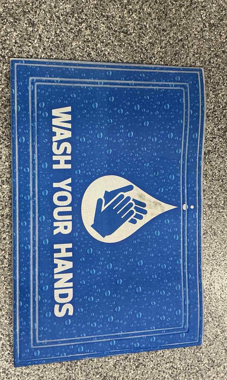 Apache Mills Fashionables Deluxe "Wash Your Hands" Floor Mat ...