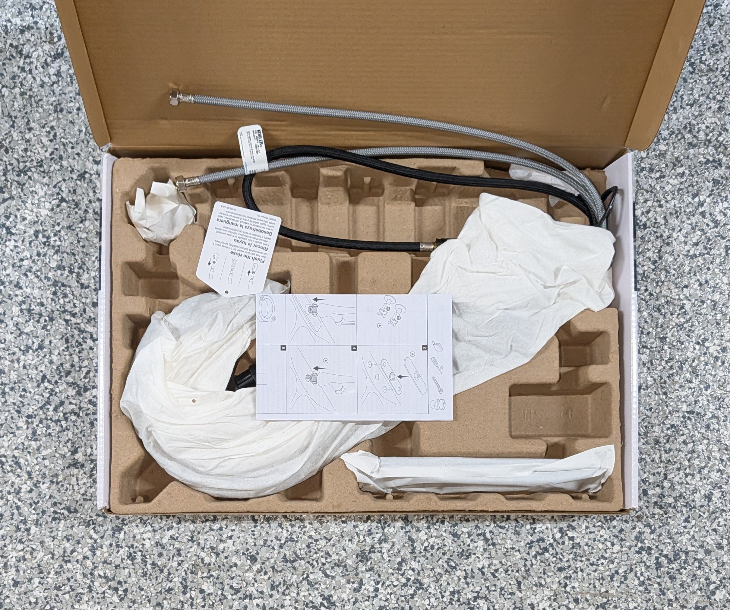 Kohler Guild Pull-down Kitchen Sink Faucet with Three-function Sprayhead