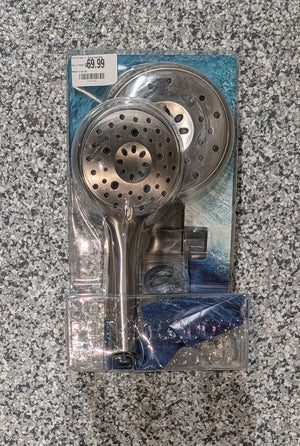 KOHLER Claro 1 - Spray Dual Wall Mount Fixed and Handheld Shower Head 1.75 GPM in Vibrant Brushed Nickel - Stu's Home Improvement Outlet