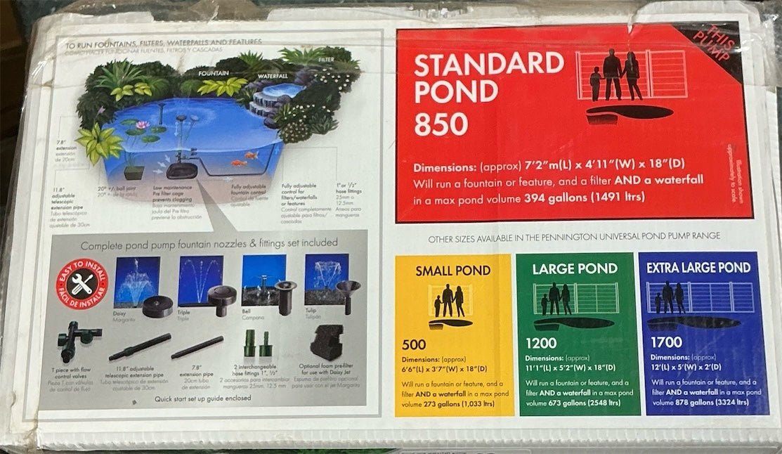 Aqua Garden Pond and waterfall pump - Stu's Home Improvement Outlet