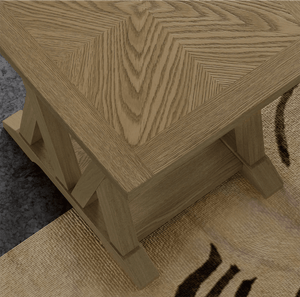 Flexsteel Lattice End Table – Rustic Oak Finish - Stu's Home Improvement Outlet
