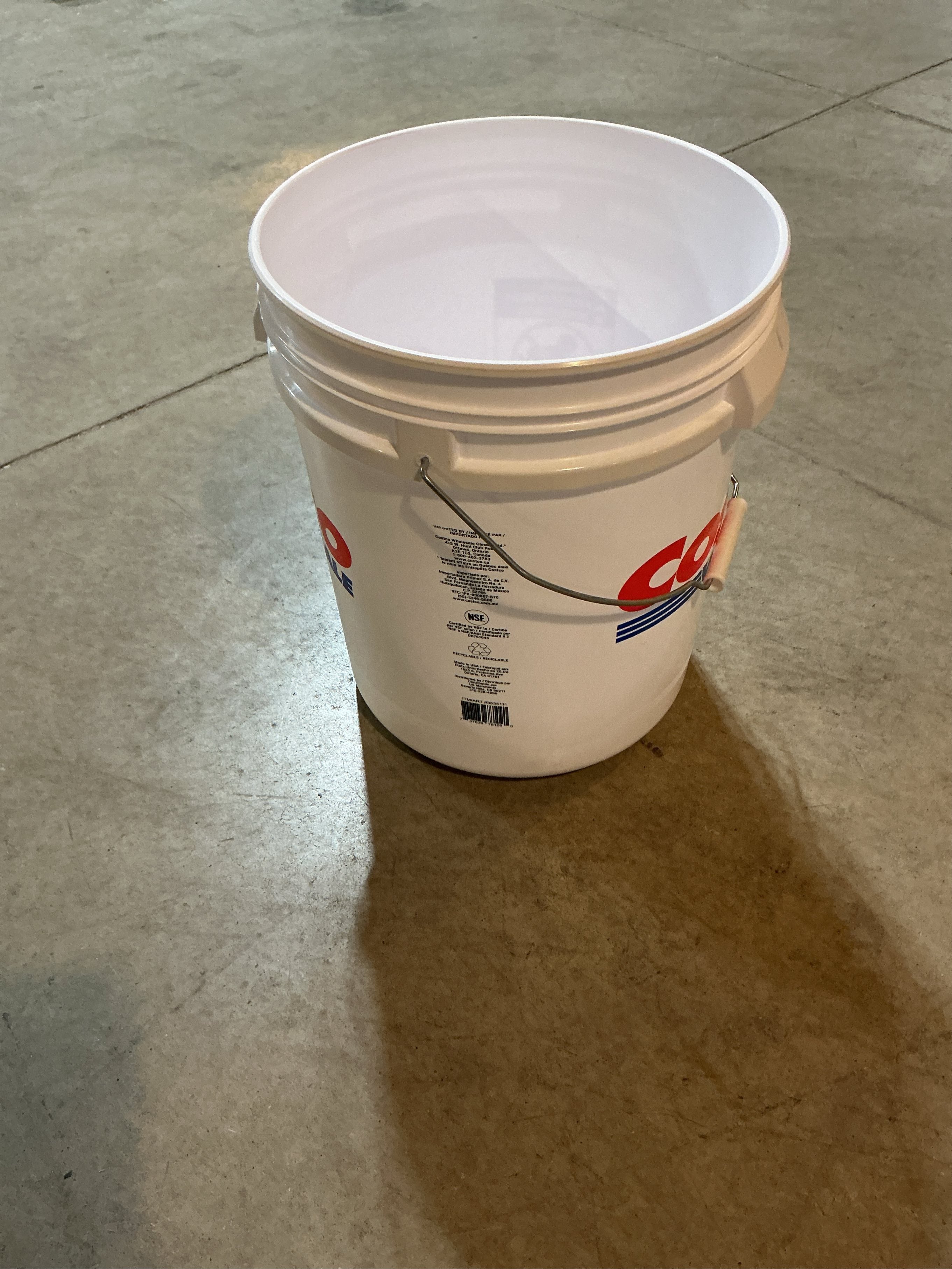 Costco White 5 gal Bucket