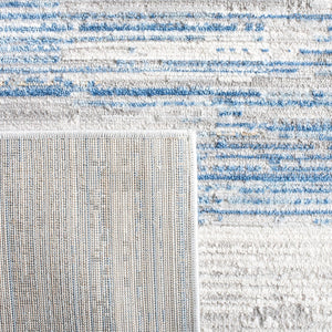 SAFAVIEH Shivan Collection 4' x 6' Ivory/Blue SHV198M Modern Abstract Non - Shedding Entryway Living Room Foyer Bedroom Accent Rug - Stu's Home Improvement Outlet