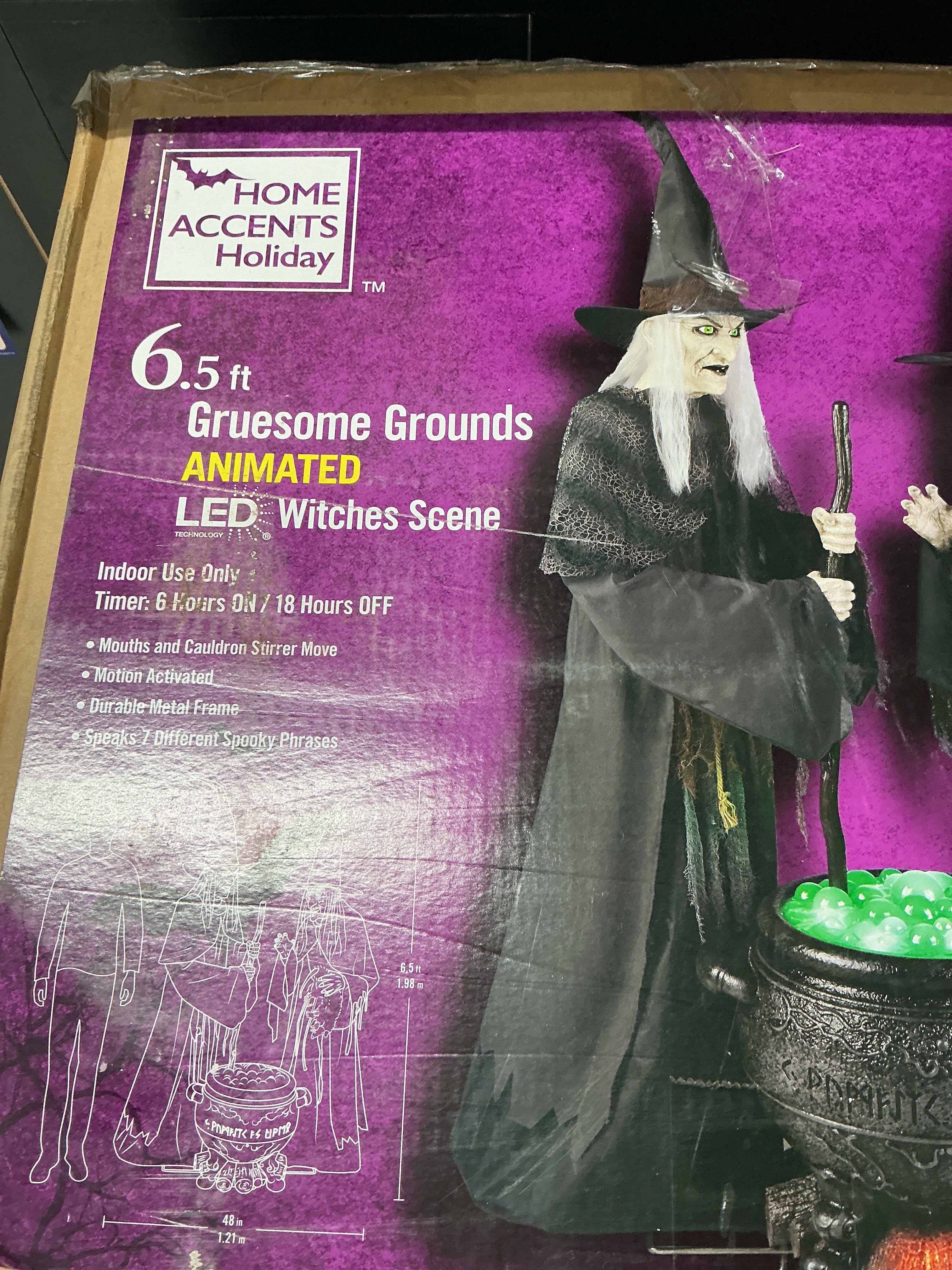 6.5 Ft Witches scene