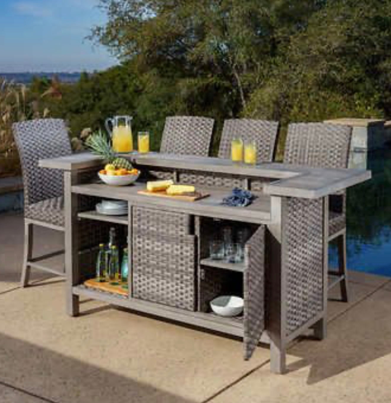 5 Piece High Dining Bar Set