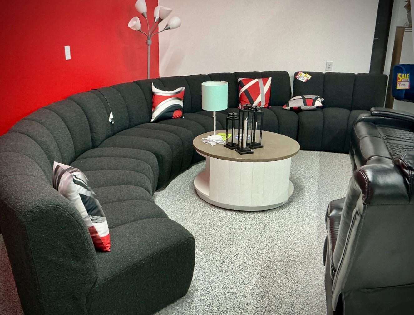 Curved 6 - piece Modular Sectional - Stu's Home Improvement Outlet