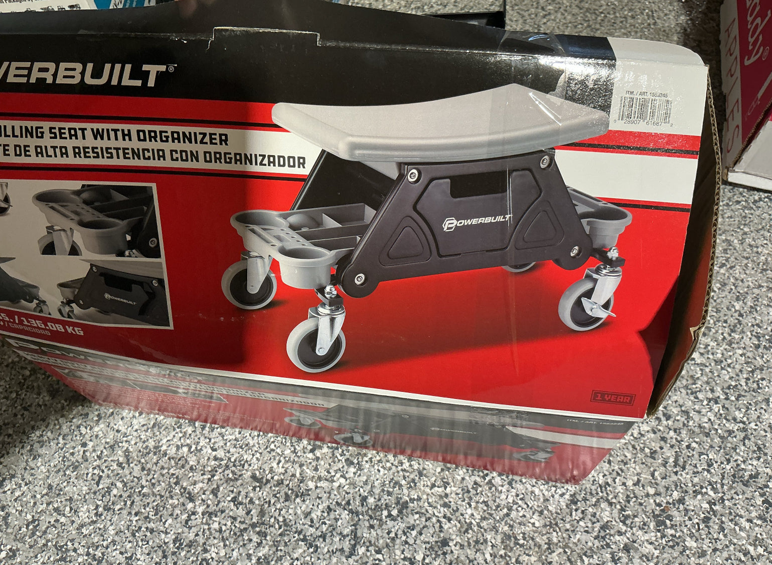 Powerbuilt Heavy Duty Rolling Seat