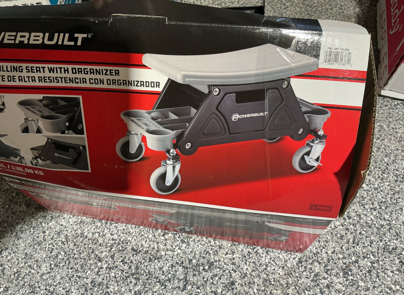Powerbuilt Heavy Duty Rolling Seat - Stu's Home Improvement Outlet