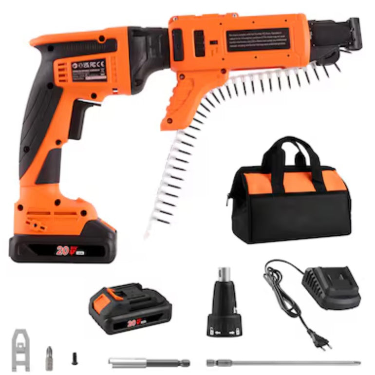 VEVOR Drywall Screwgun Kit 1-speed 20-volt max Multipurpose Cordless Rotary Tool Kit