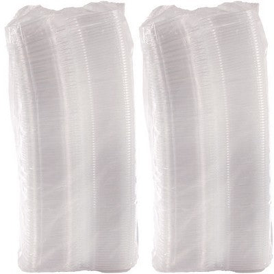 Dart ClearPac SafeSeal Tamper - Resistant/Evident Containers, Flat Lid, 8 oz, 4.9 x 1.4 x 5.5, Clear, Plastic, 100/Bag, 2 Bags/CT - Stu's Home Improvement Outlet