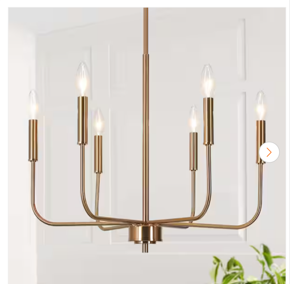 Modern Gold Candlestick Island Chandeliers
