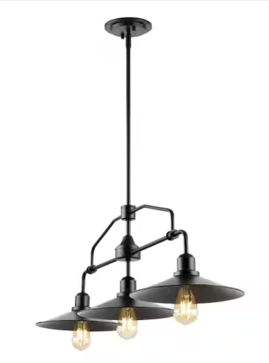 Nathan 38.5in. 3-Light Industrail Farmhouse Pendant Lighting