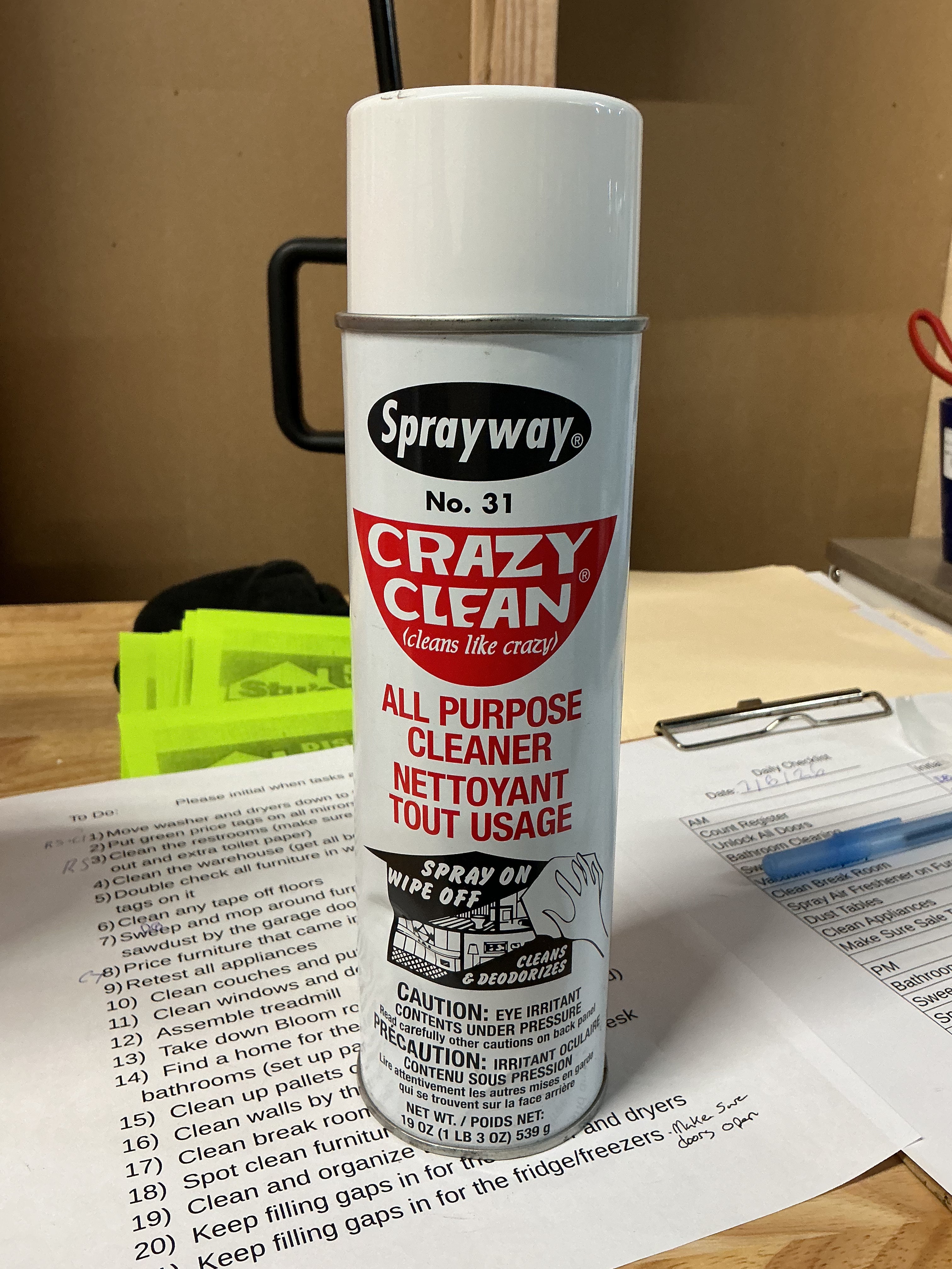 Sprayway Crazy Clean All Purpose Cleaner
