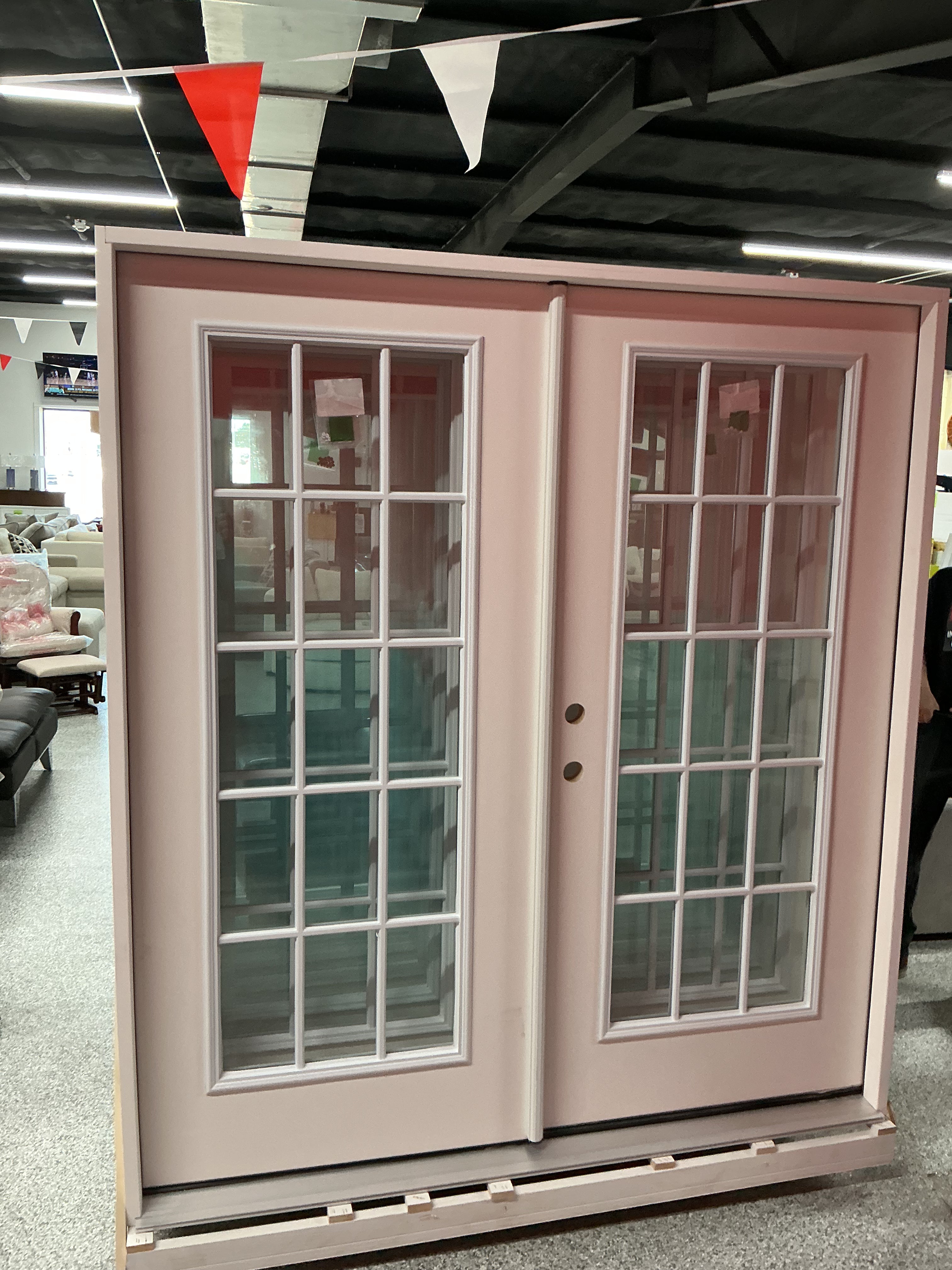22x64 15 lite French Exterior Fiberglass Door