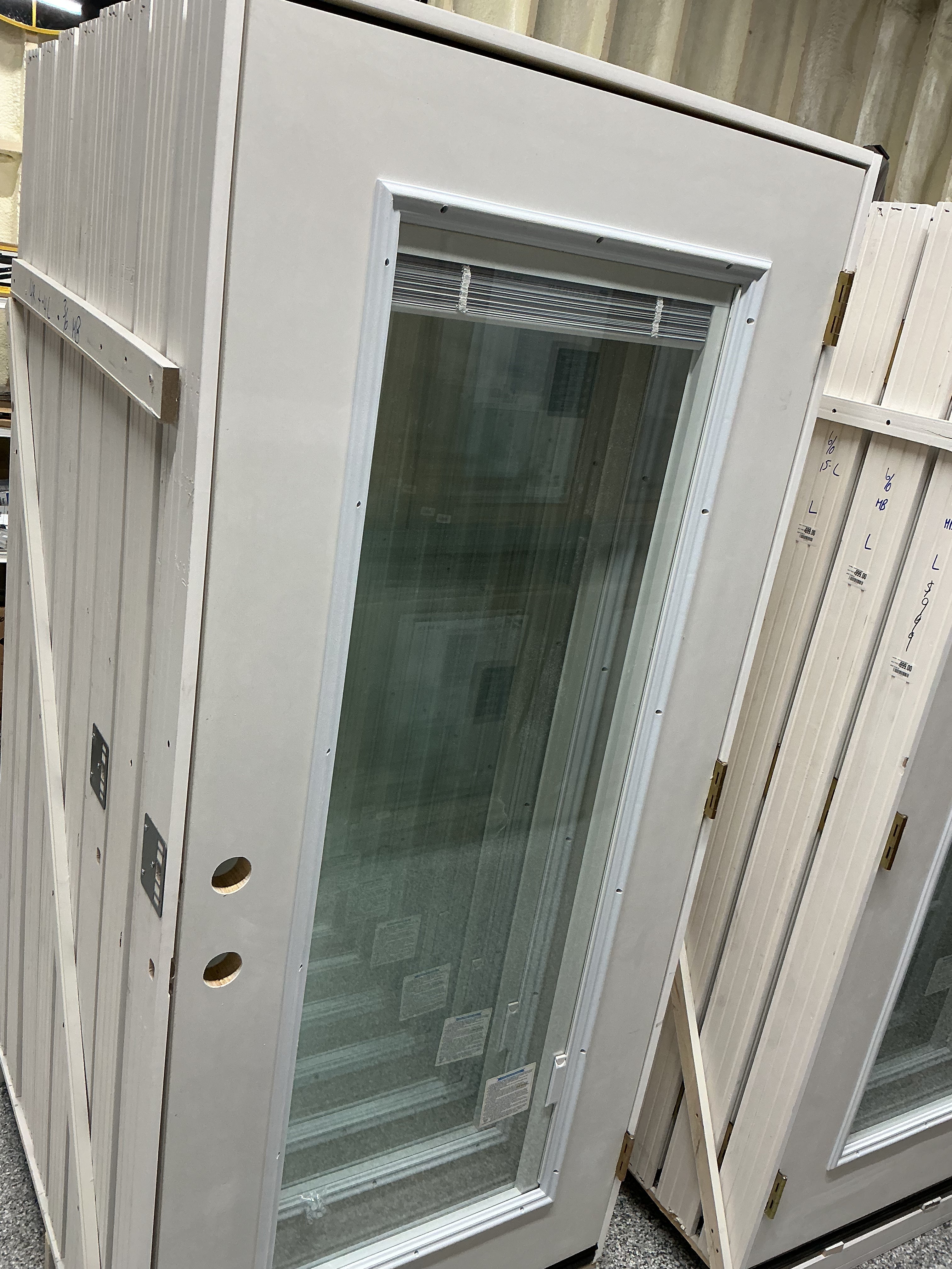 Full Mini-blind Exterior Fiberglass Door
