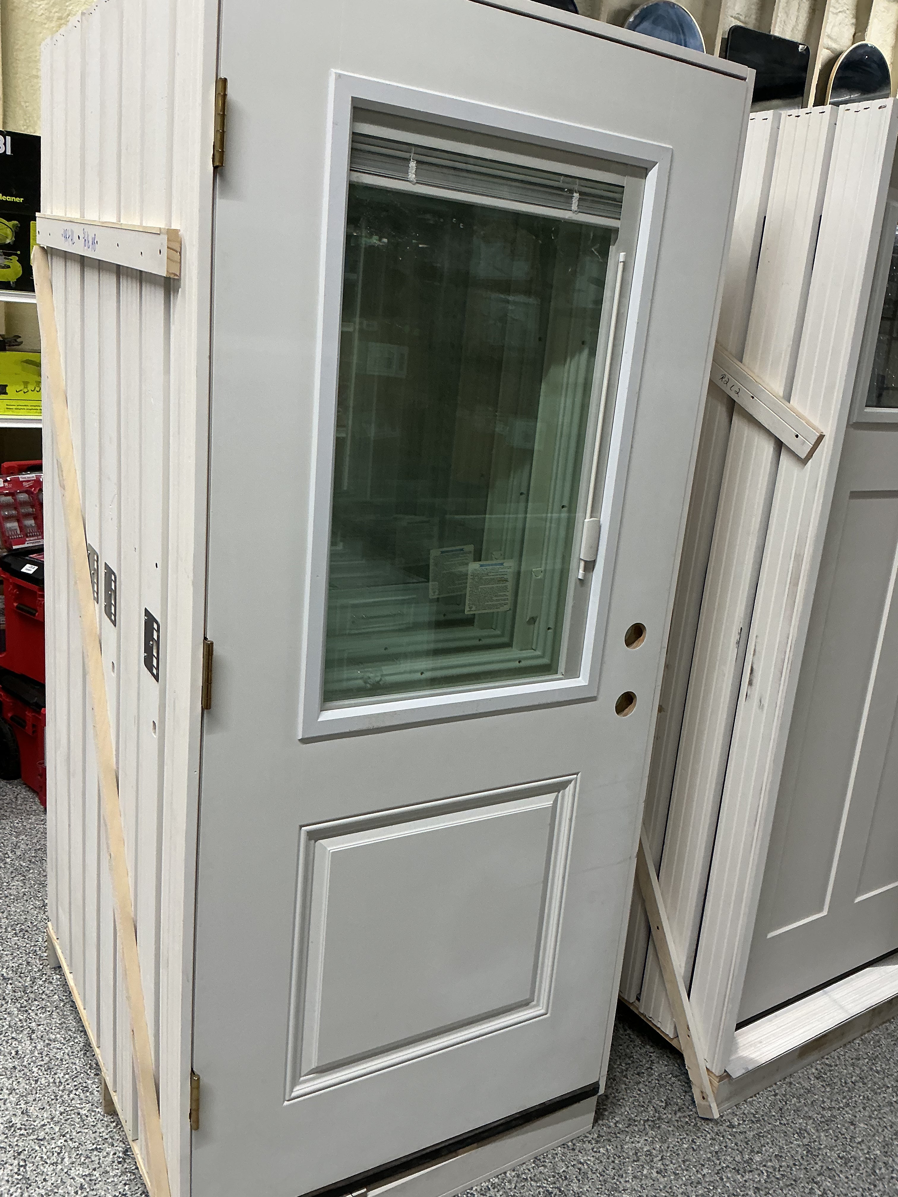 22x36 Mini-blind Exterior Fiberglass Door