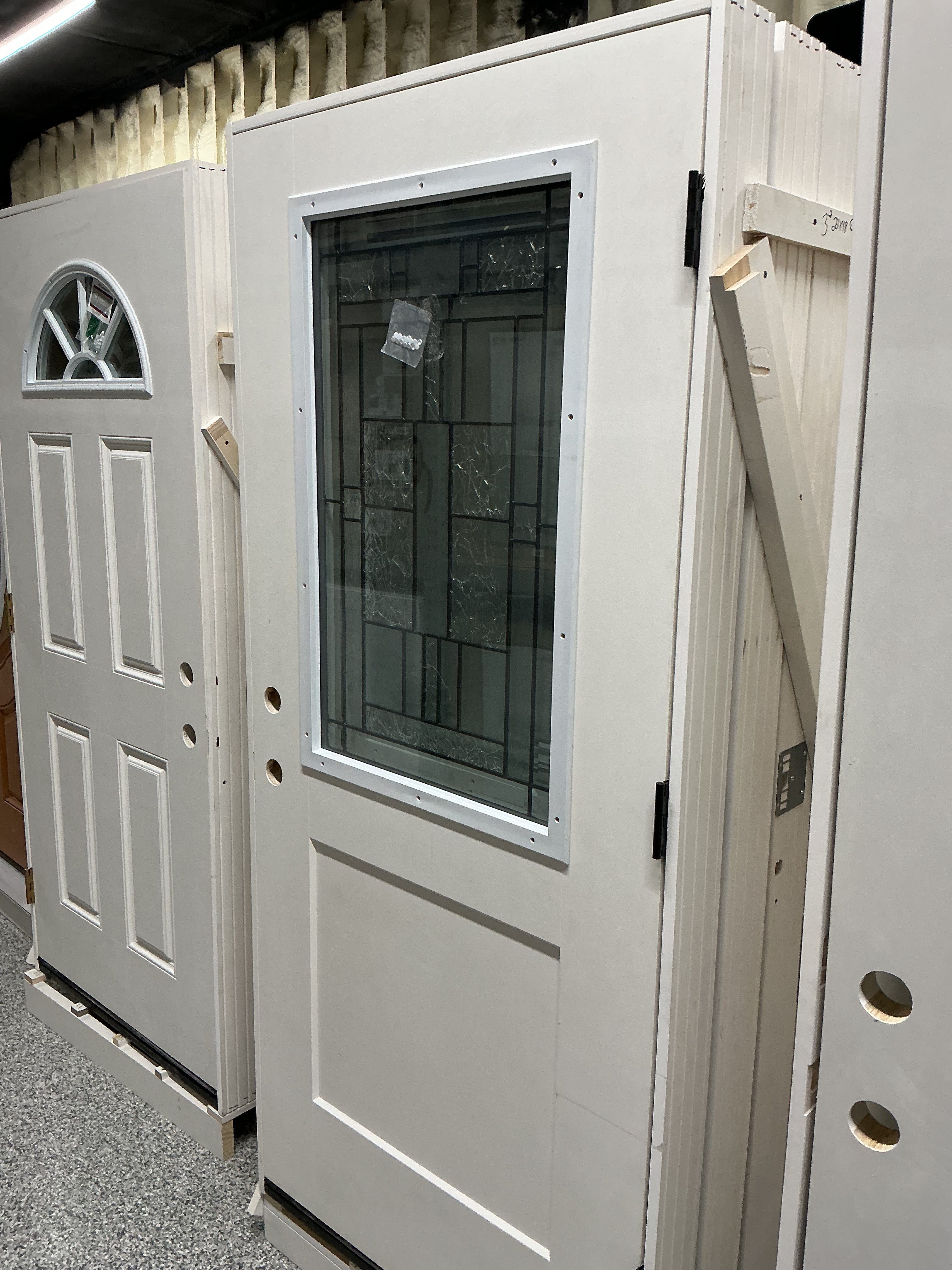 22x36 Deco Glass Exterior Fiberglass Door