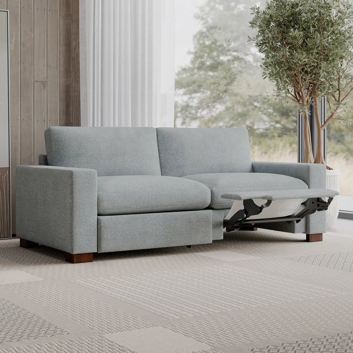 Henredon Skye Sofa with 2 Power Footrests