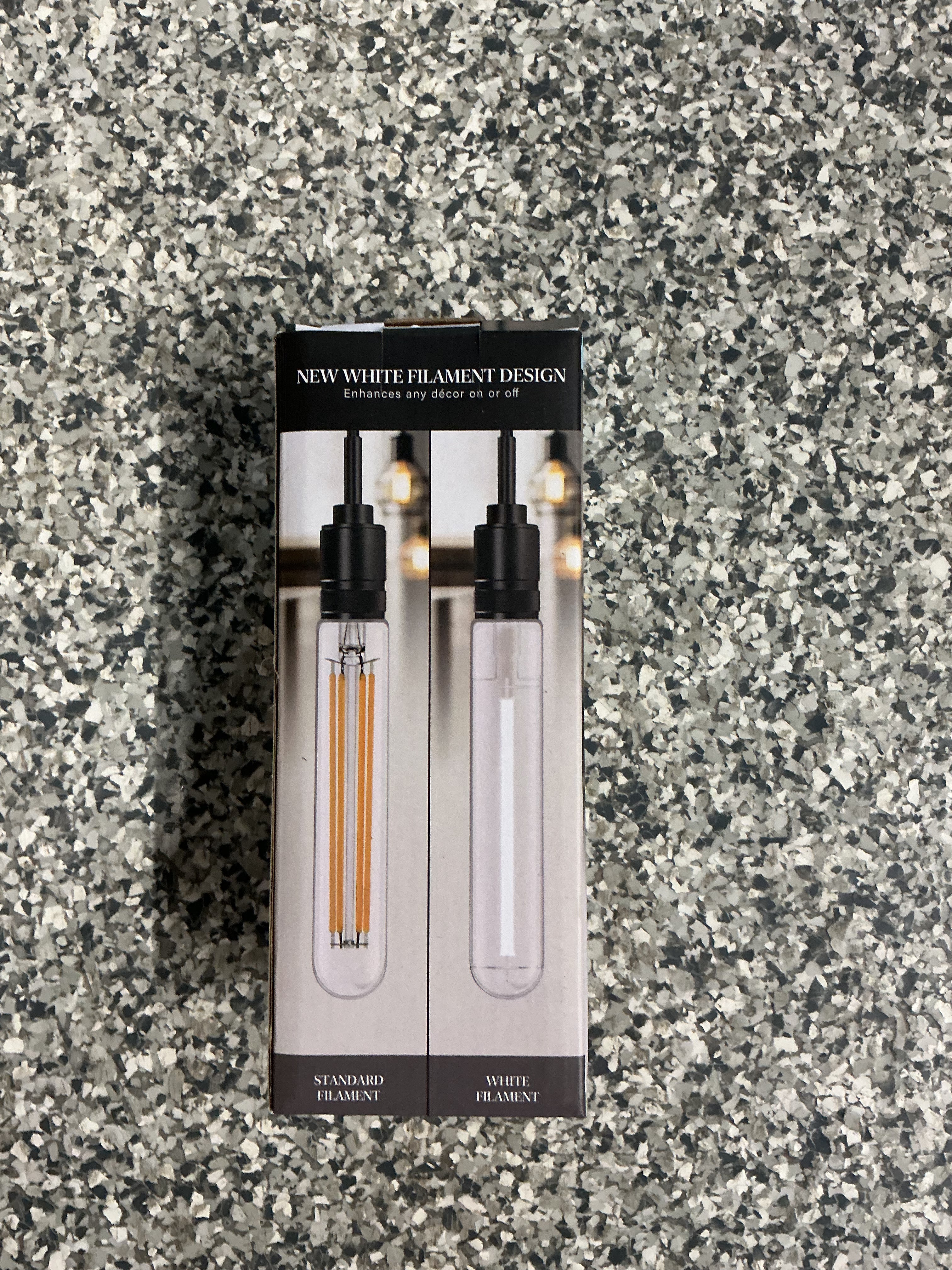 60-Watt Equivalent T10L Dimmable Straight White Filament Clear E26 Vintage Edison LED Light Bulb Daylight 5000K (4-Pack)