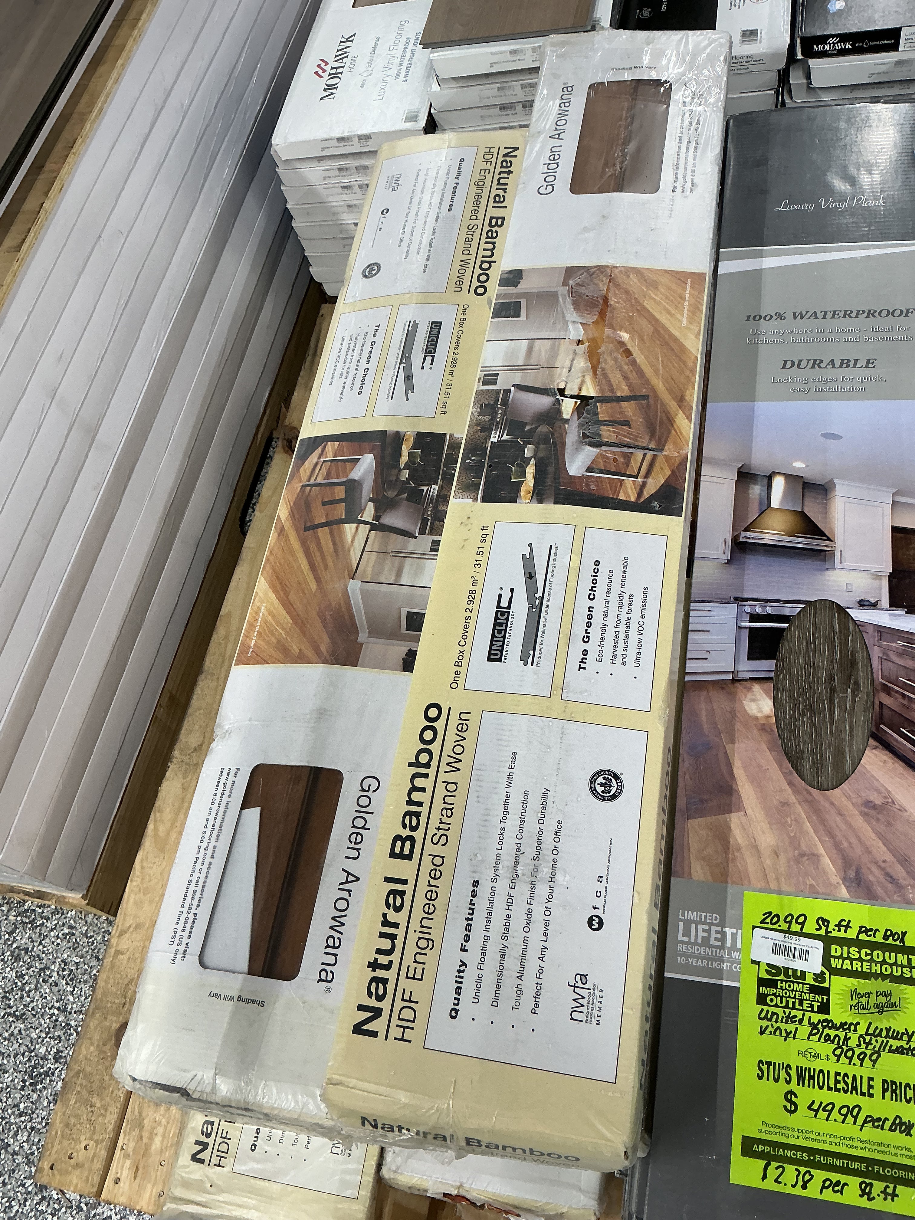 Natrual Bamboo Flooring 31.51 sq.ft
