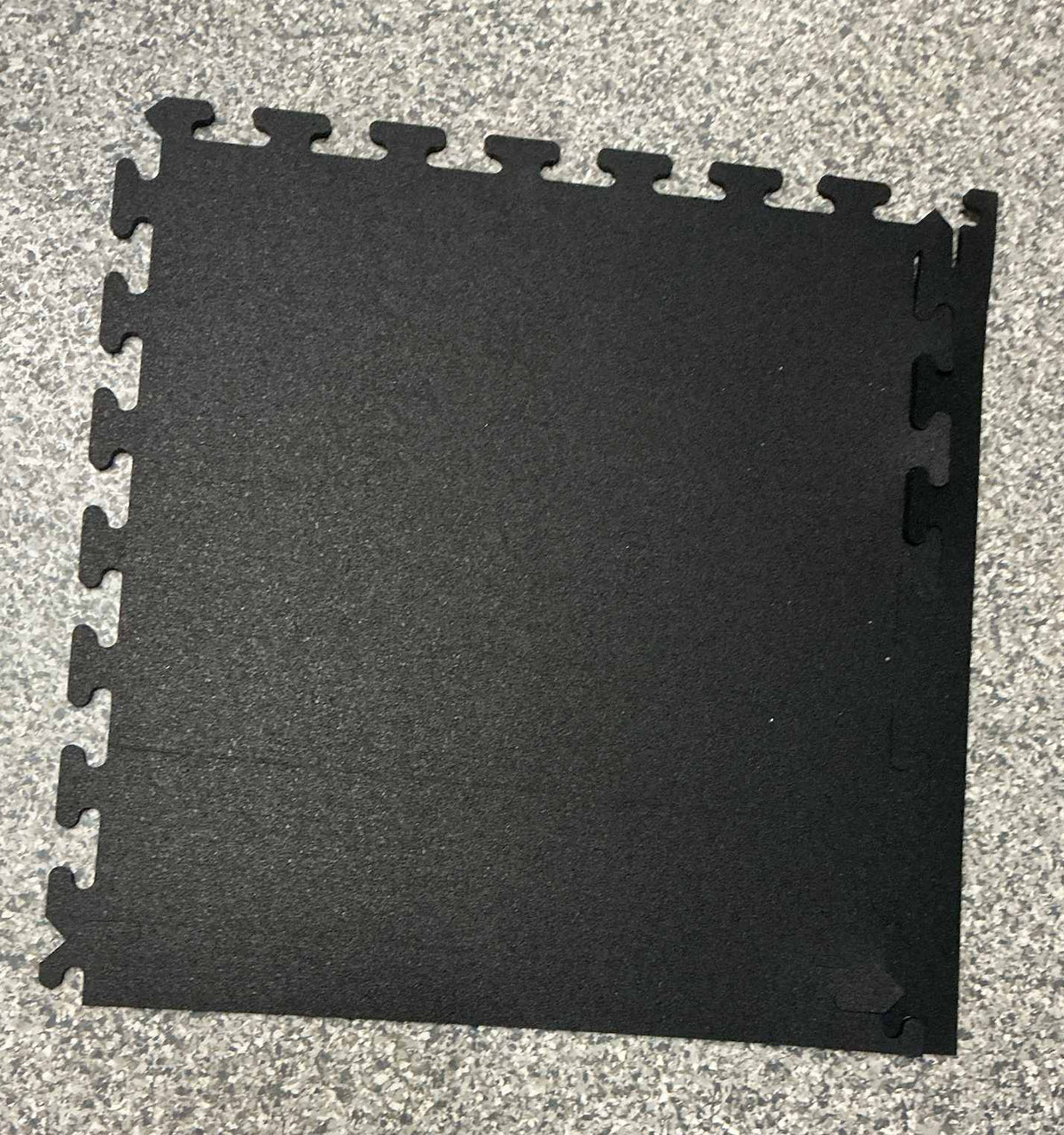EZ Flex 1/4" & 8mm Eco-Lock Interlocking Rubber Floor Tiles – Recycled Gym Flooring for Home Gyms, Garages, and Workouts, 24” x 24”