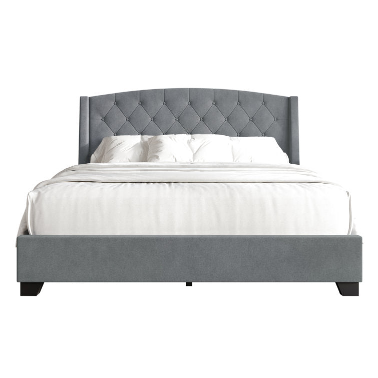 Laksha Upholstered Wingback Storage Bed - Stu's Home Improvement Outlet