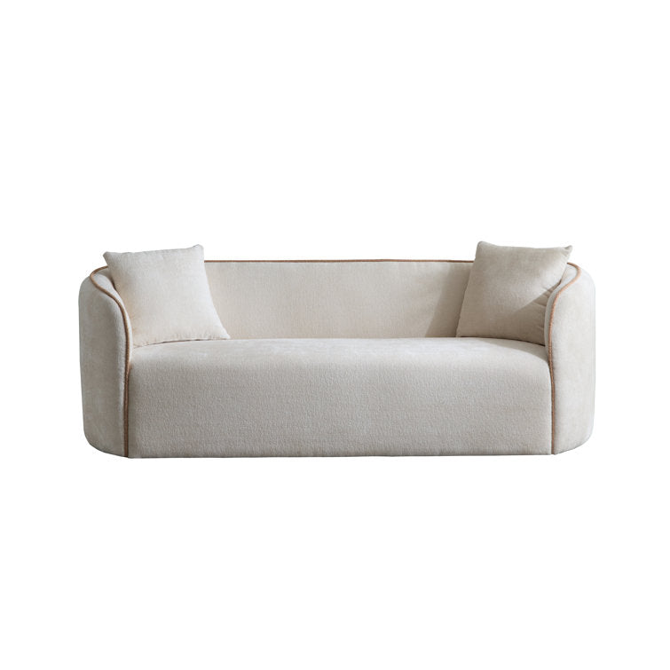 Renner 82" Curved Boucle 3-Seater Sofa