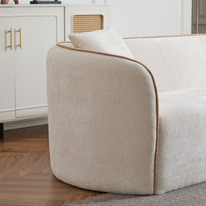 Renner 82" Curved Boucle 3 - Seater Sofa - Stu's Home Improvement Outlet